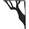 Ekena Millwork Damon Wrought Iron Bracket, (Triple center brace), Antiqued Pewter 2"W x 7 1/2"D x 10"H BKTM02X07X10TDAAPW - alternate 2